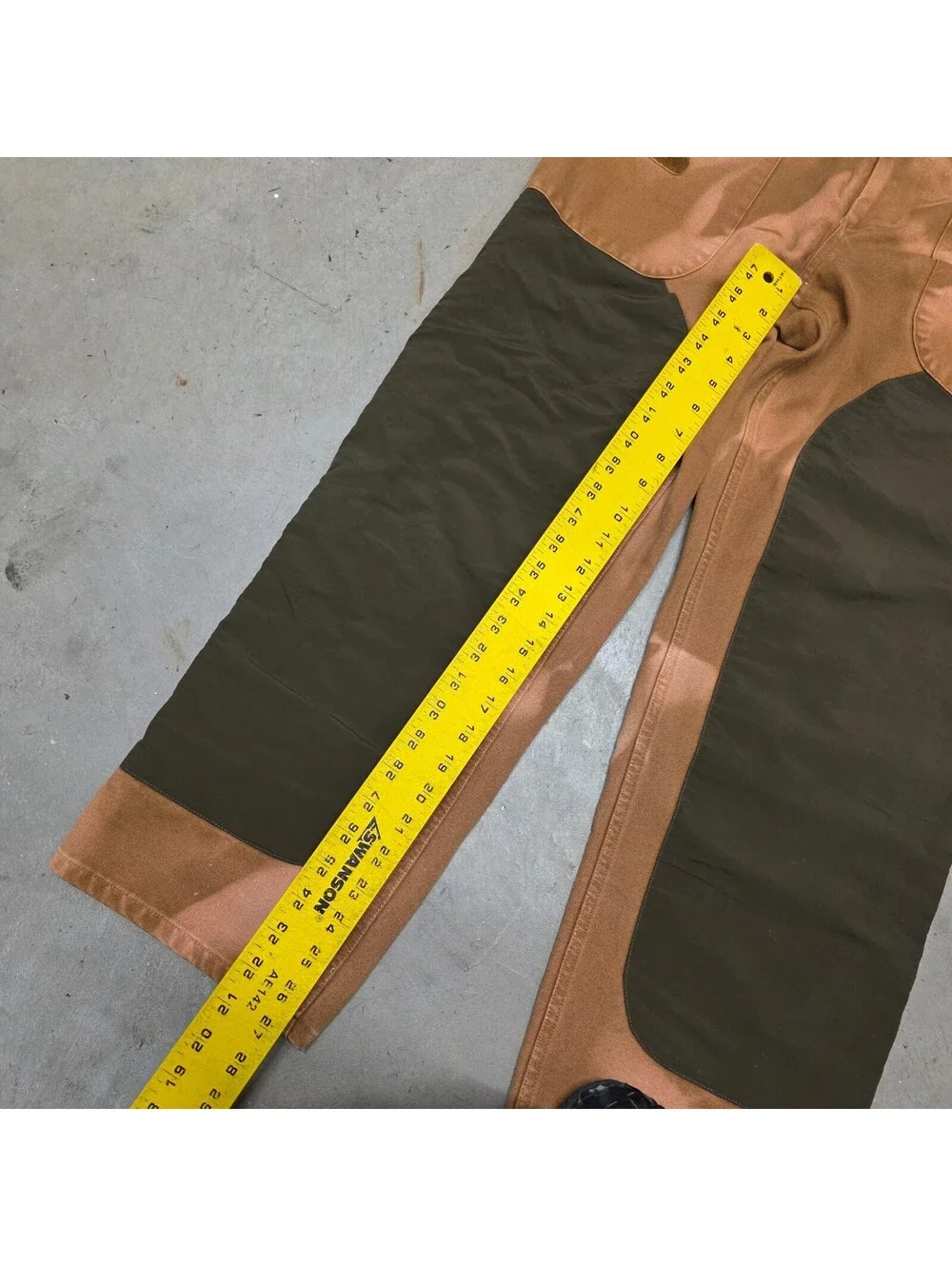 Market Design Studio Double Knee Pants Size 34x27 Brown Canvas Work Streetwear